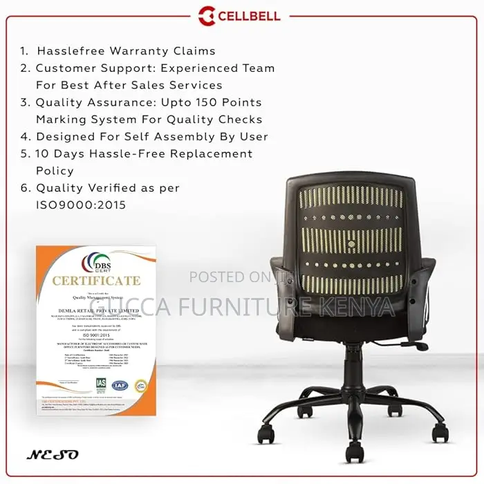 Office Chairs: Medium Back Mesh Office Study Chair