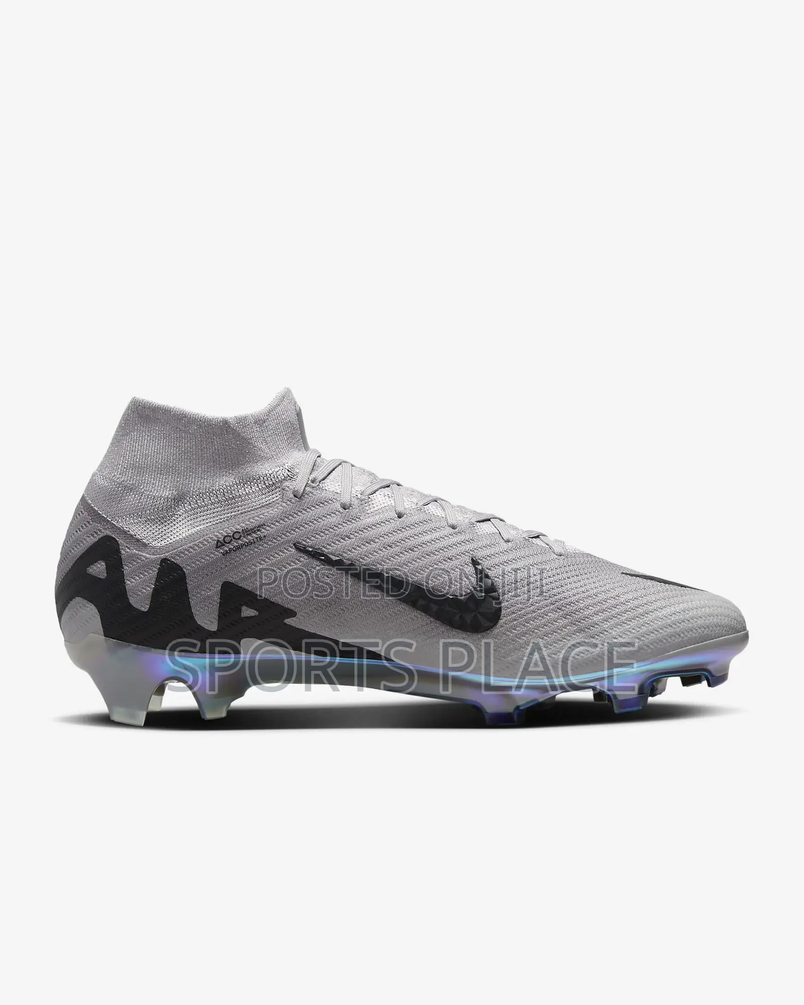 Nike Mercurial Gray Superfly 9 Elite Soccer Football Boots