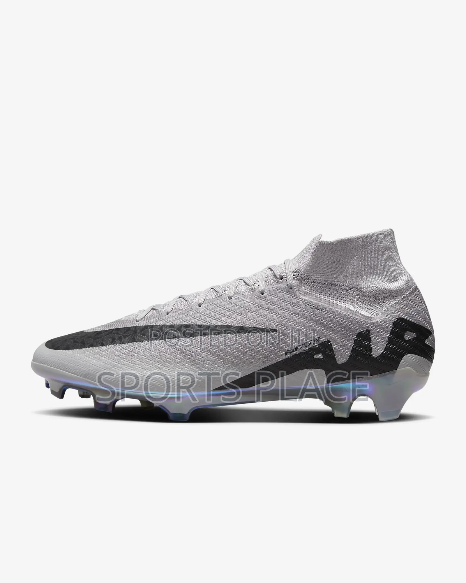 Nike Mercurial Gray Superfly 9 Elite Soccer Football Boots
