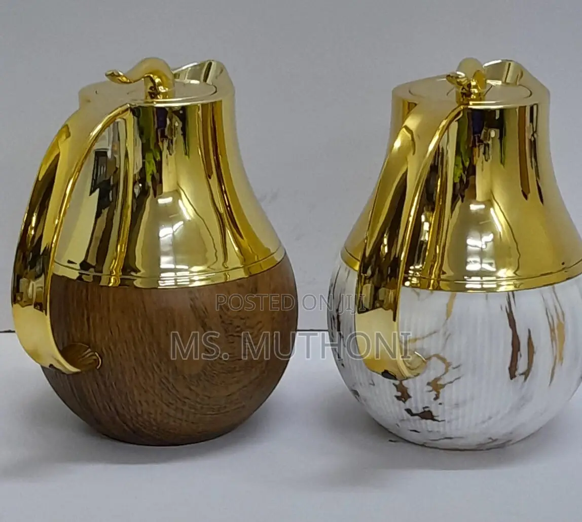 1L Marble Gold Thermos