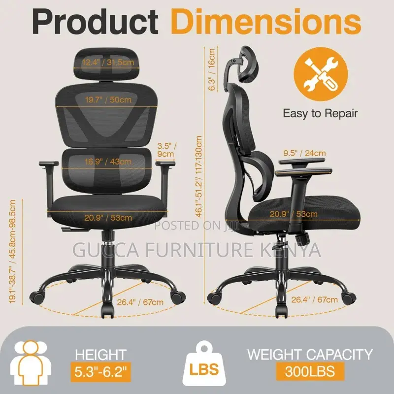 Office Chairs: Orthopedic High Back Reclining Boss Chair