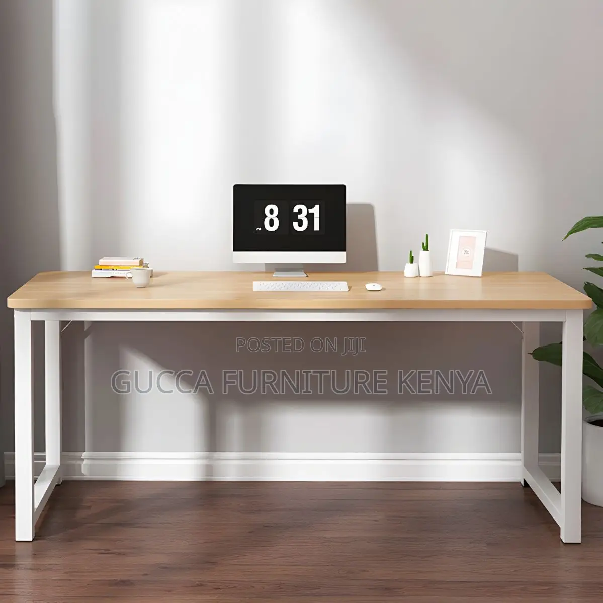 Clerical Desking: Modern Wood Table Top Computer Desk
