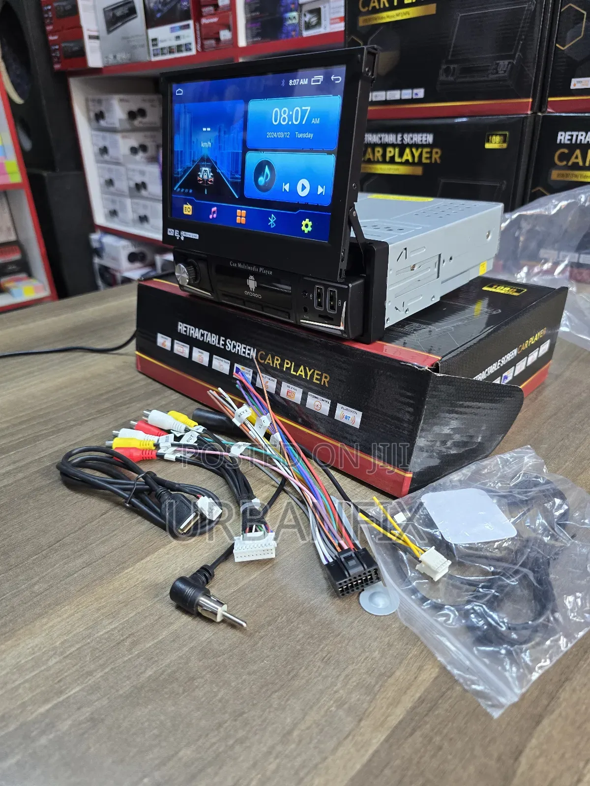 Single Din 7 Inch Retractable Android Car Radios 2gb/32gb