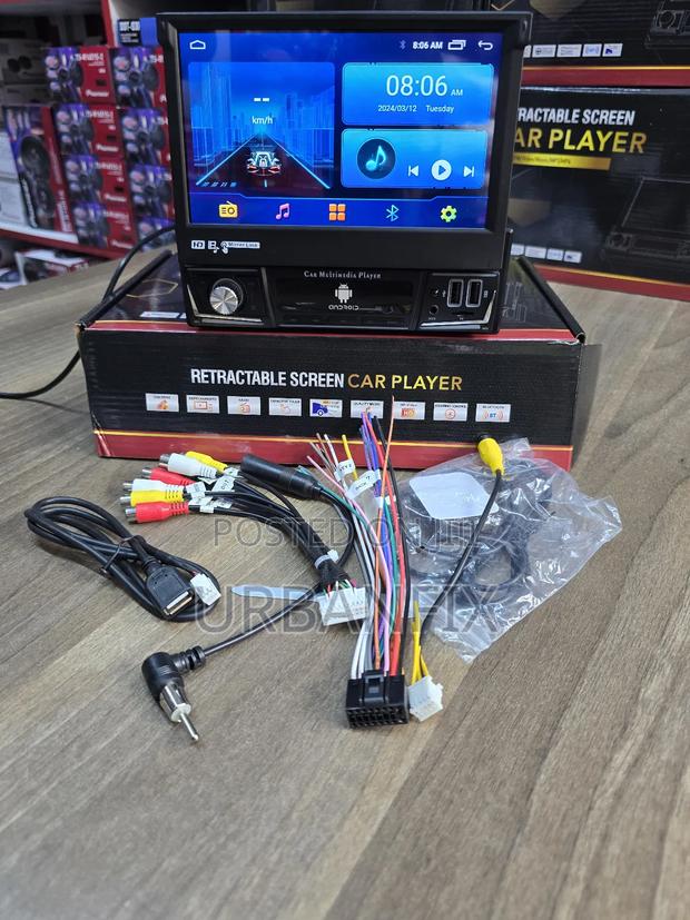 Single Din 7 Inch Android Retractable Radios 2gb/32gb - main view