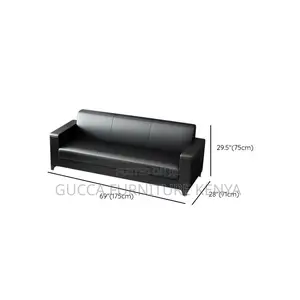 Sofas: Vinyl Leather Upholstery 5-Seater Executive Sofa