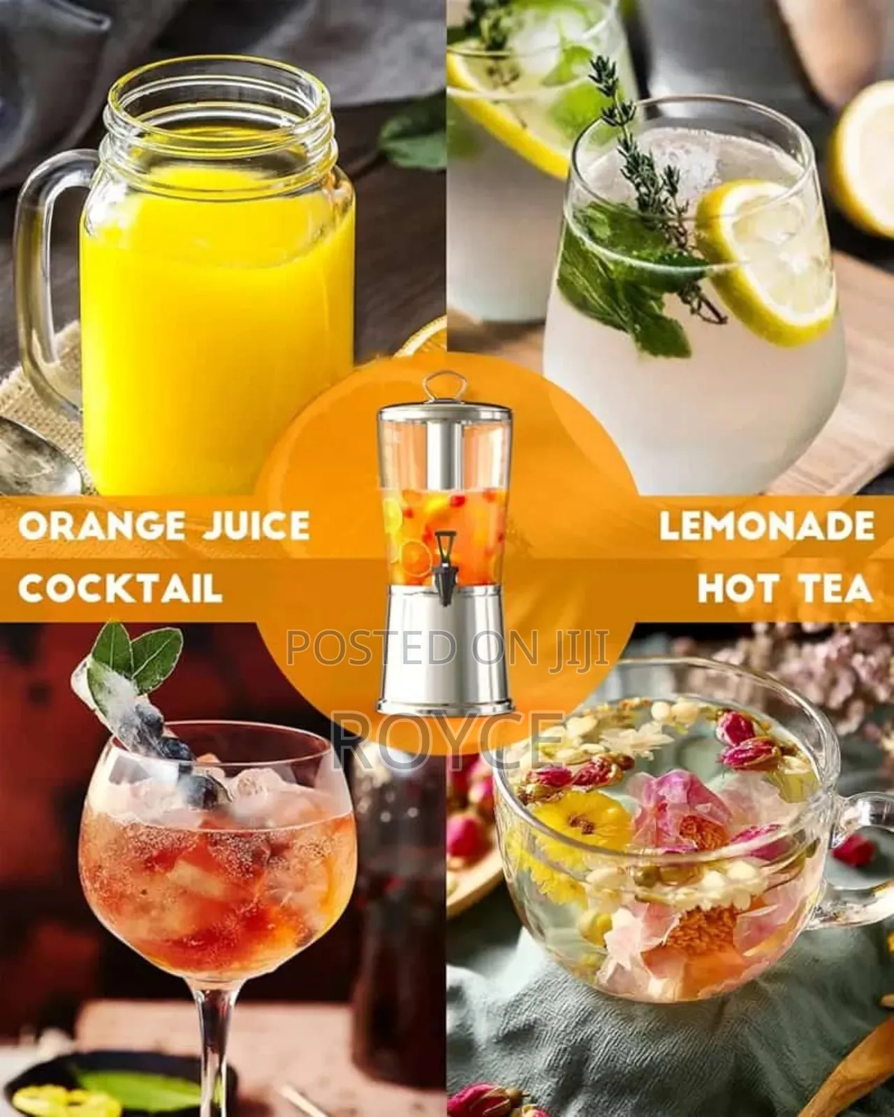 8litres Acrylic Dispenser With Removable Base