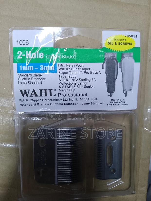2 Hole Clipper Blade Wahl Professional 1mm-3mm - main view