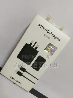 Original Samsung 45w Charger With C-C Cable Fast Charging