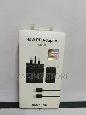 Original Samsung 45w Charger With C-C Cable Fast Charging