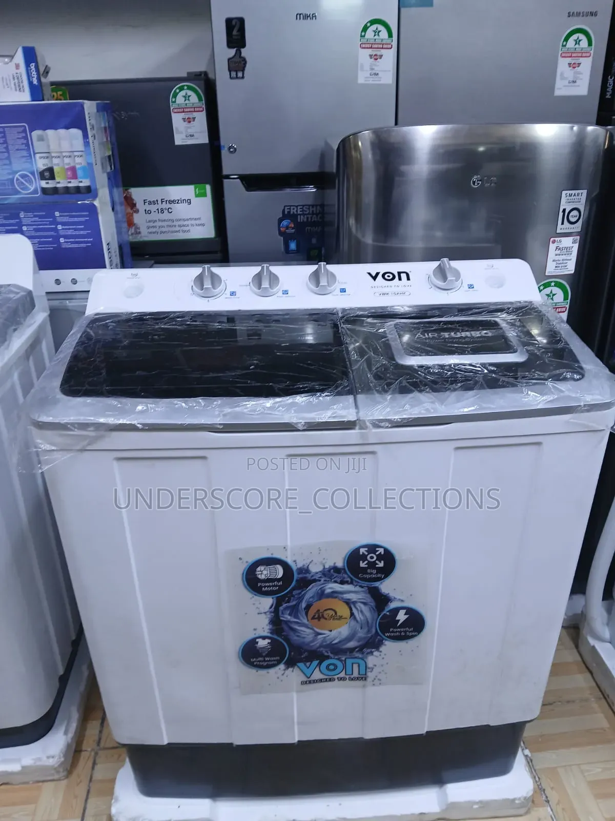 Von 10kg Twin Tub Washing Machine.