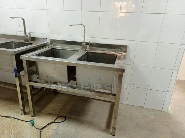 Double Bowl Sinks. Commercial. - main view