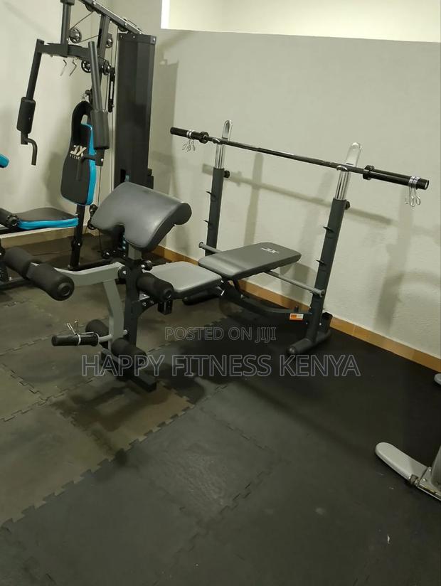 Black Multipurpose Weight Lifting Bench, for Home and Gym