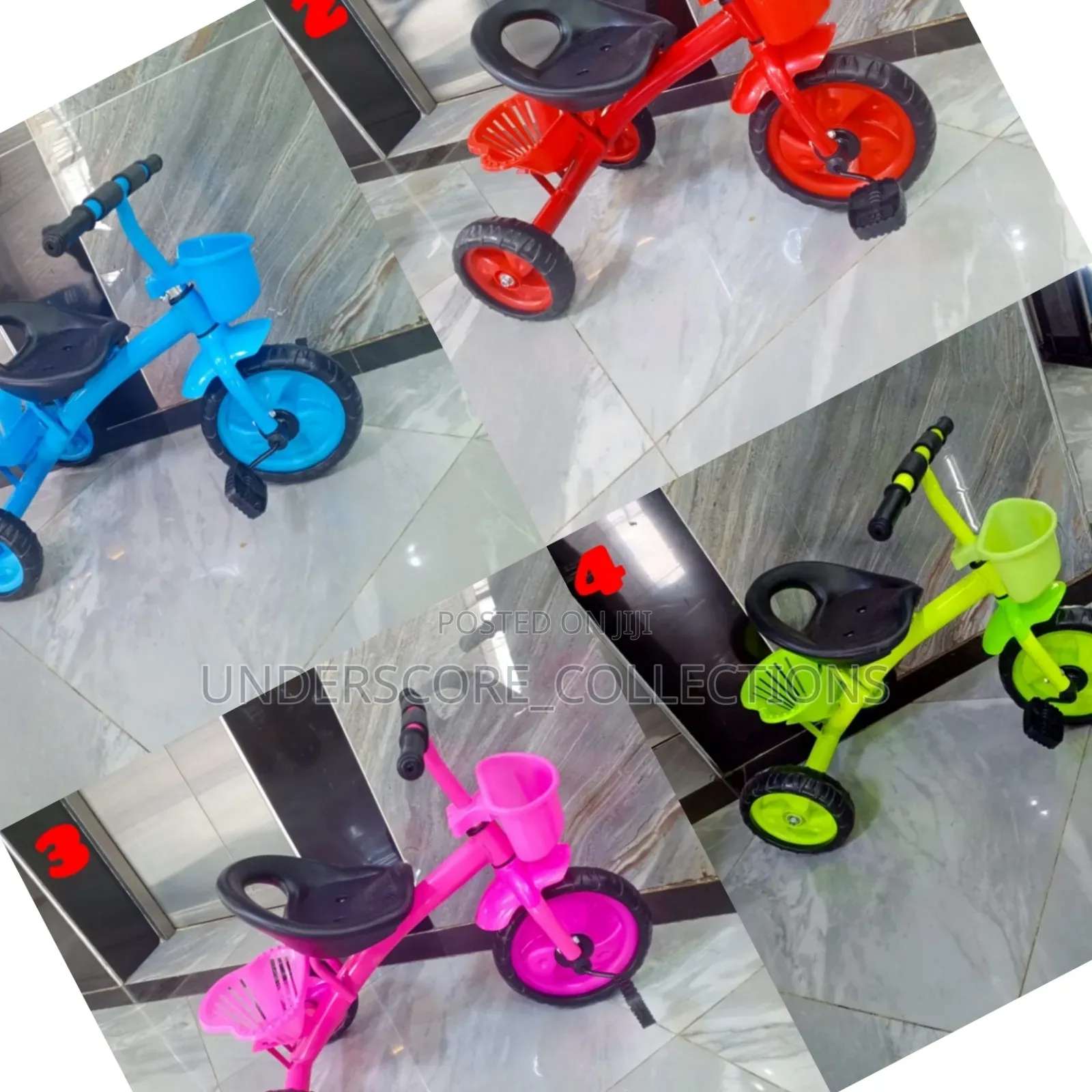 *Restocked Kids Tricycle.Age 2-4yrs
(Blue ,Red,Pink Only)