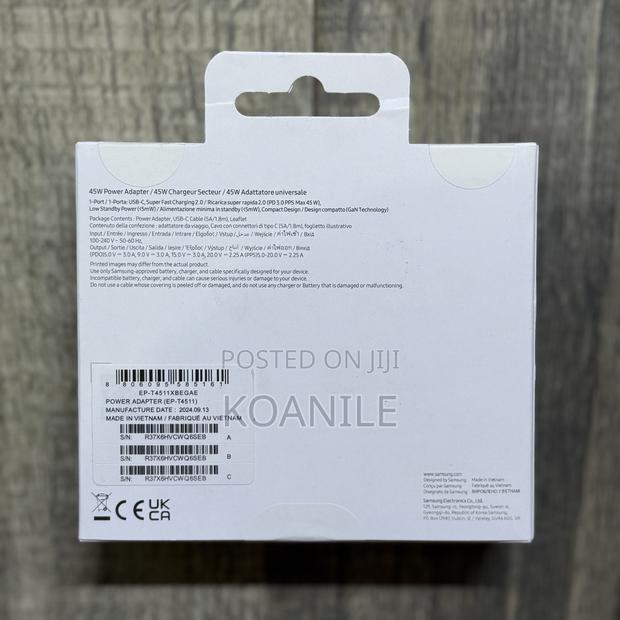 Samsung 45W Charger!! Samsung 46w Adapter!! (Original) - thumbnail 2