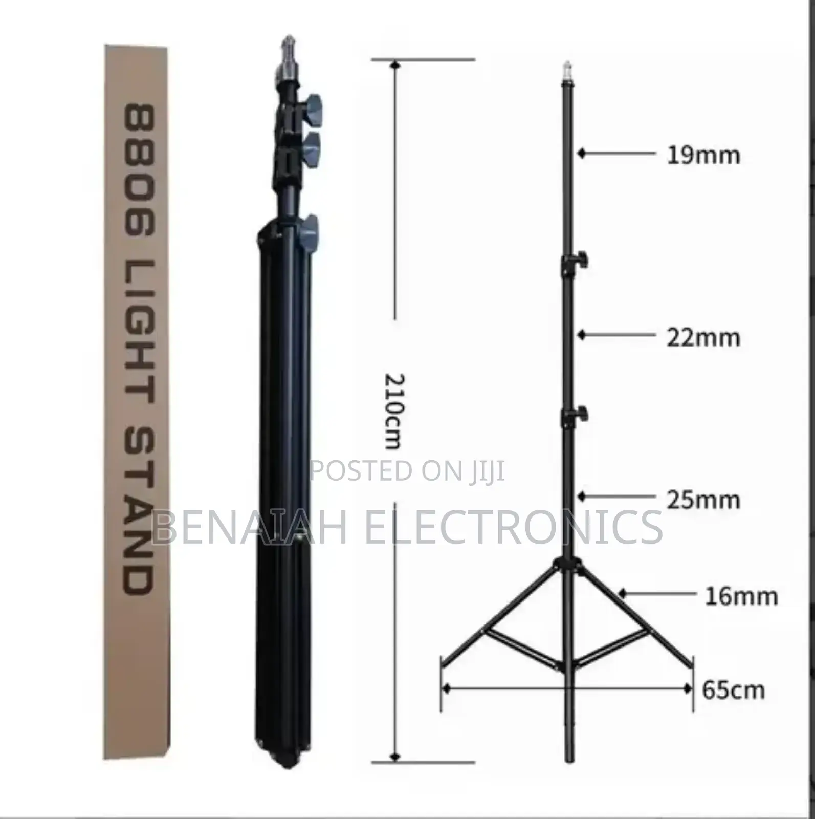 Tripod Stand.Portable, Extendable Metal Light Stand .