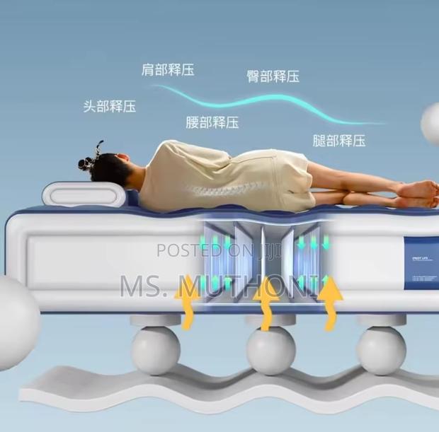 Big Size 203*152*36 Cm 5*6 Inflatable Air Bed W/ Head Rest - thumbnail 2
