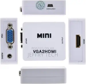 Hd Video Converter Vga to Hdmi - White