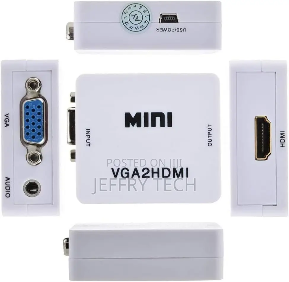Hd Video Converter Vga to Hdmi - White