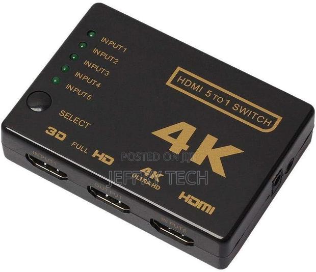 HDMI 5x1 5 Port Switch/Switcher With IR Remote