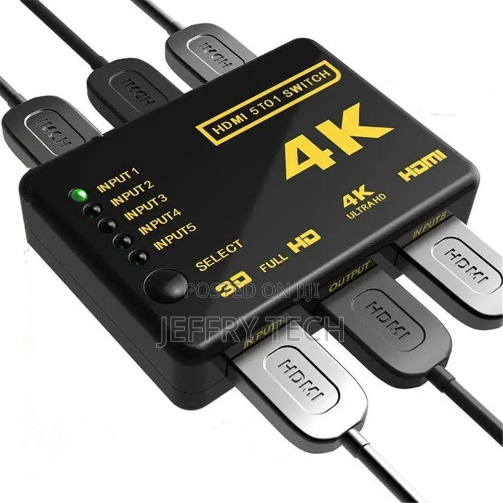 HDMI 5x1 5 Port Switch/Switcher With IR Remote