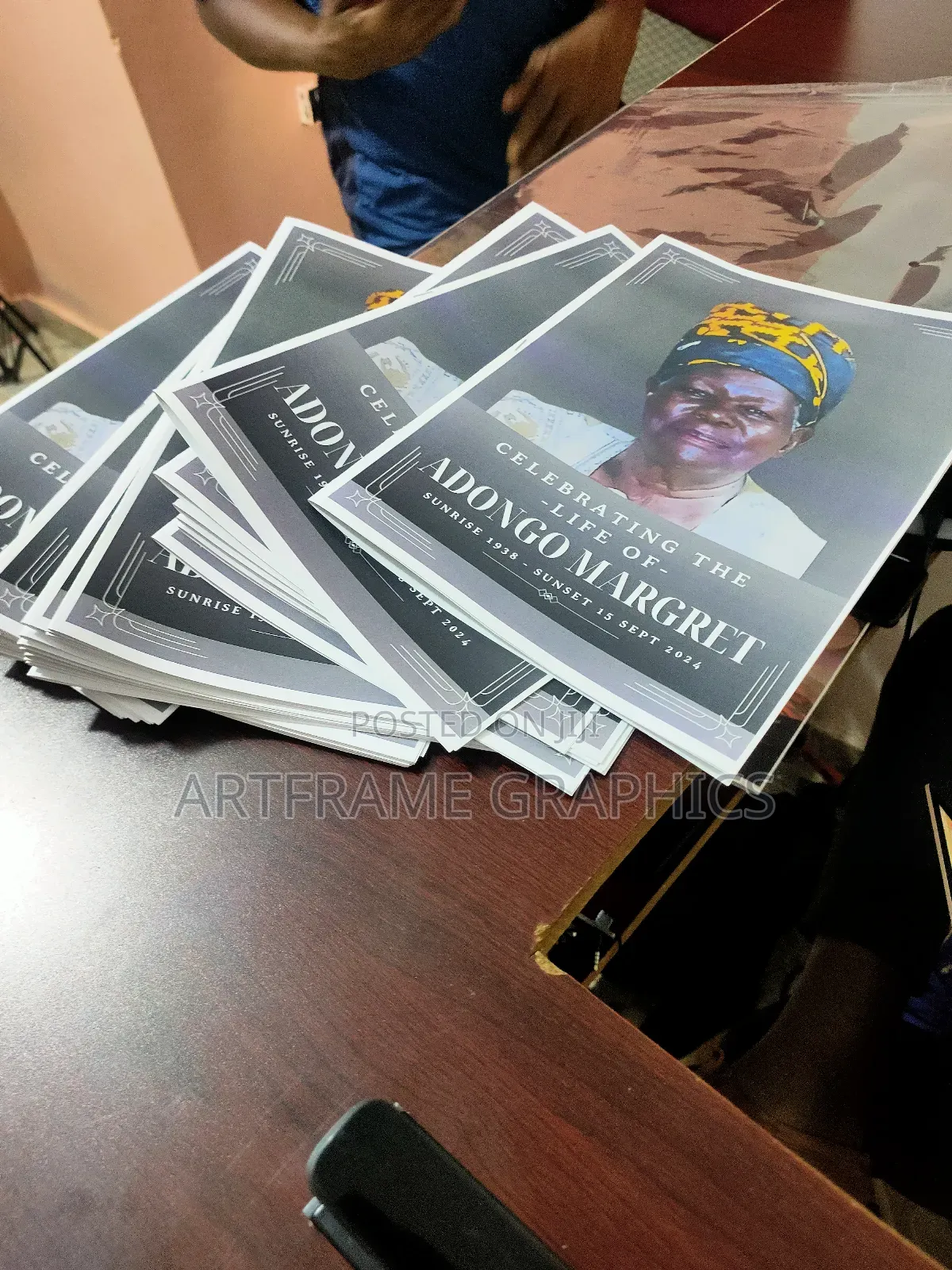 Funeral Program Printing A3