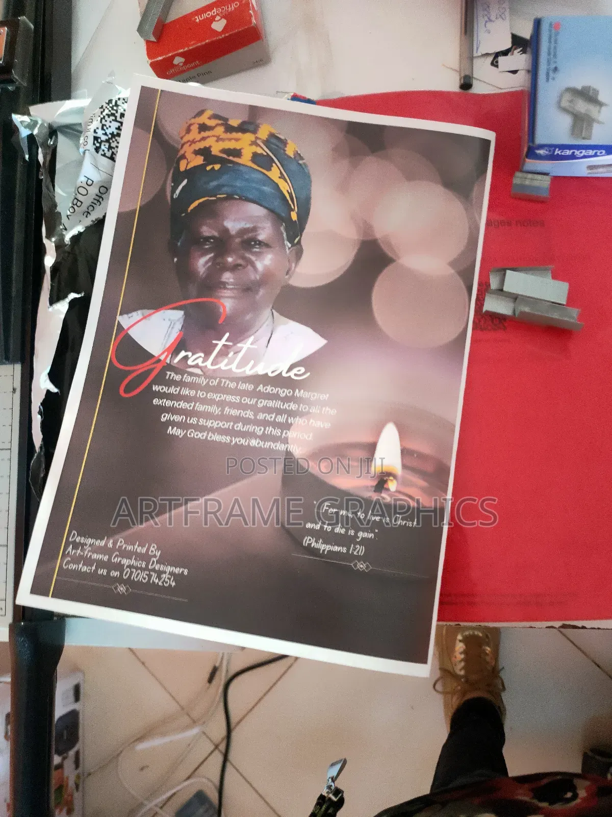 Funeral Program Printing A3