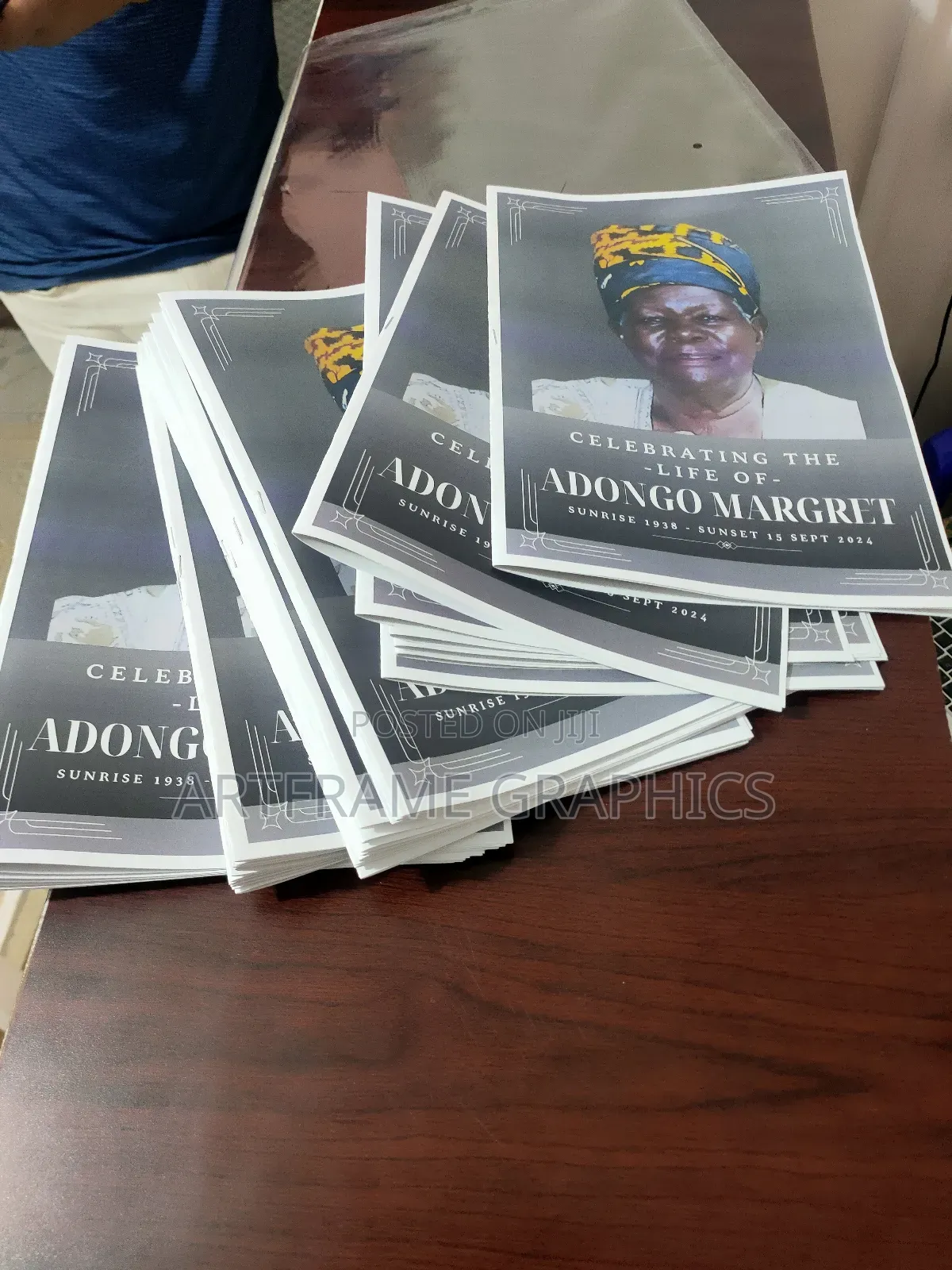 Funeral Program Printing A3