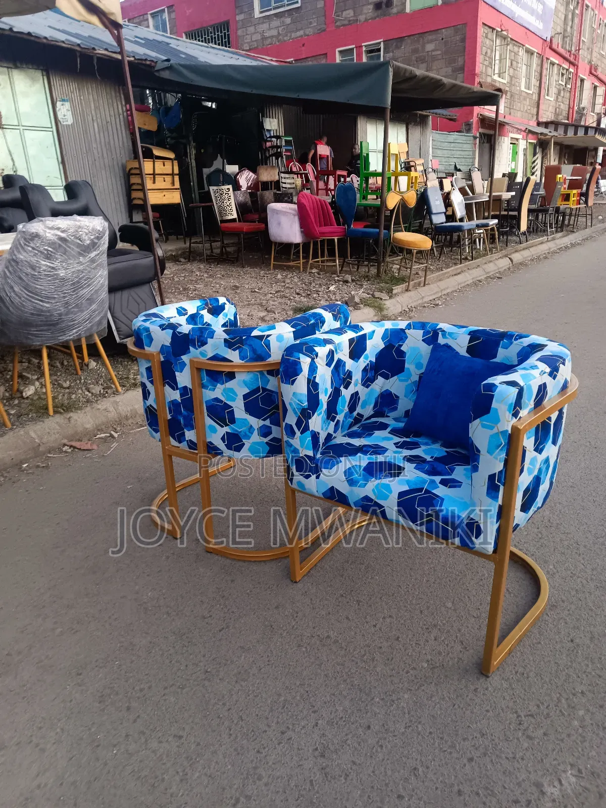 Manicure Seats, Flowered 