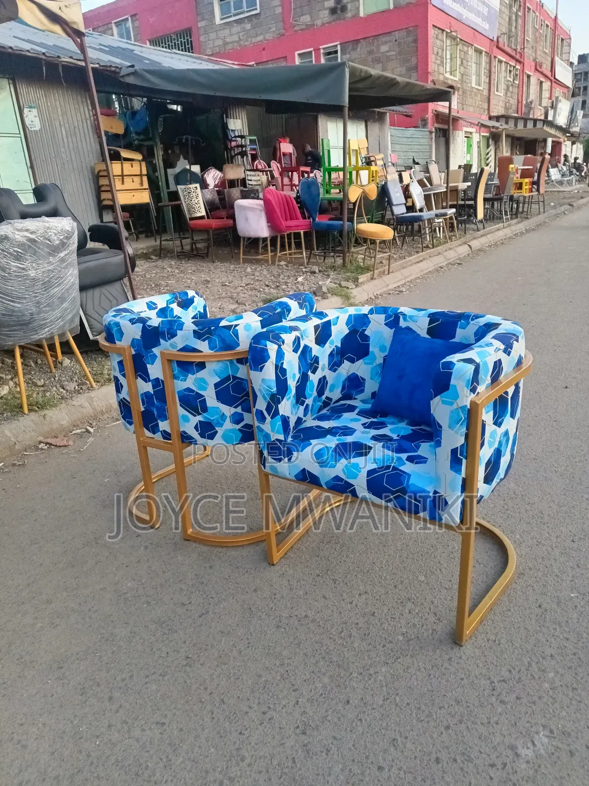 Manicure Seats, Flowered 