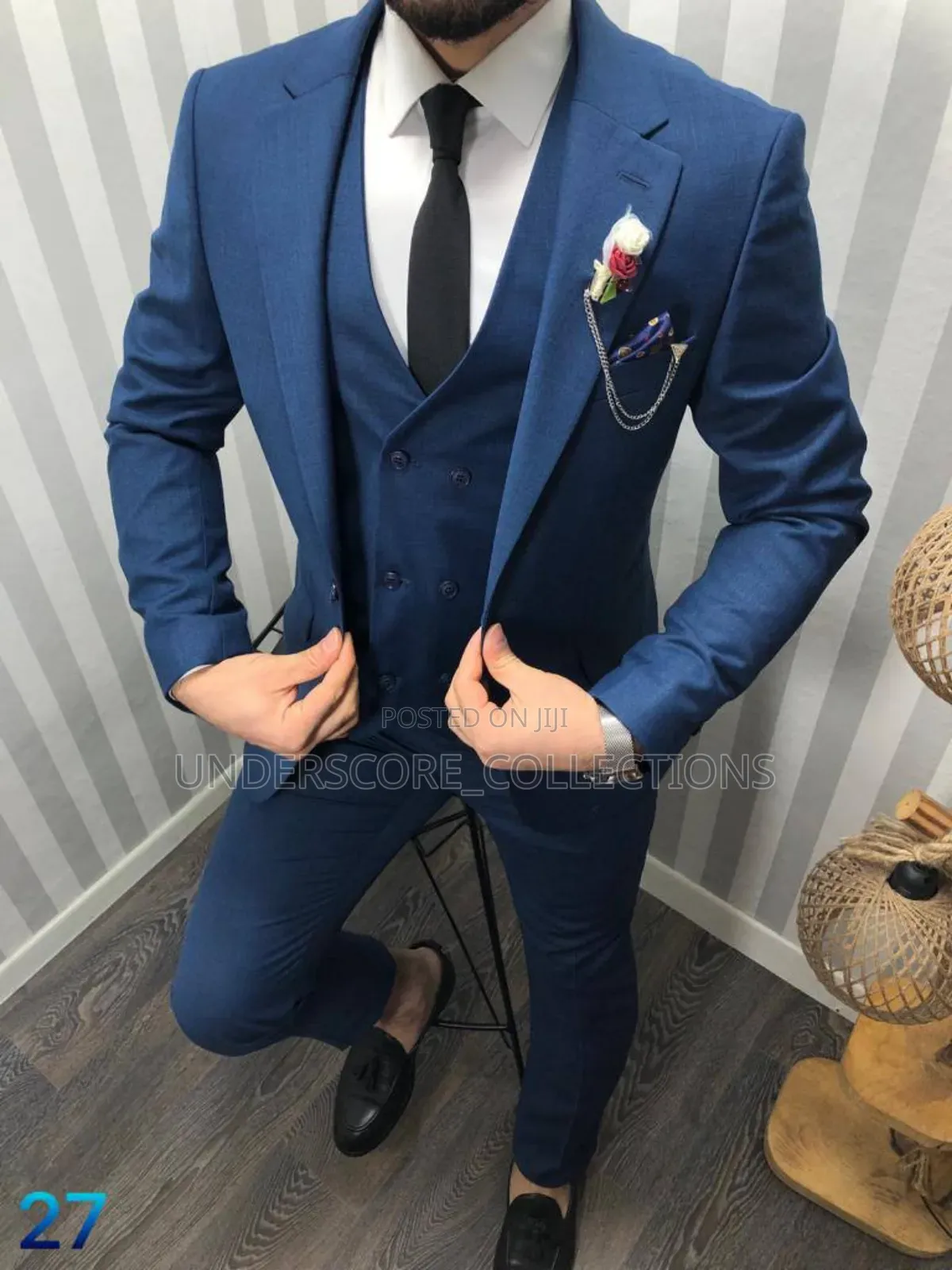 One Button Men Suit .Three Piece