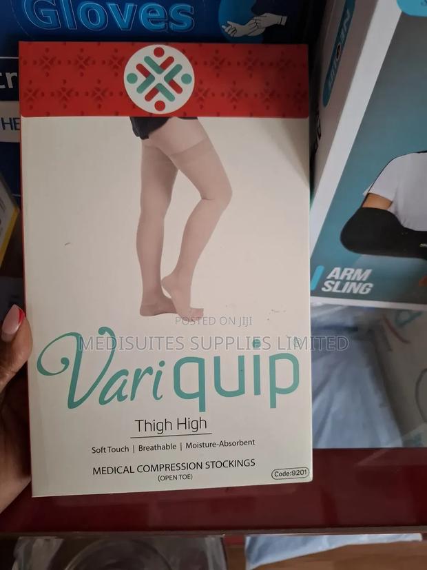 Compression Stocking Thigh High. - main view