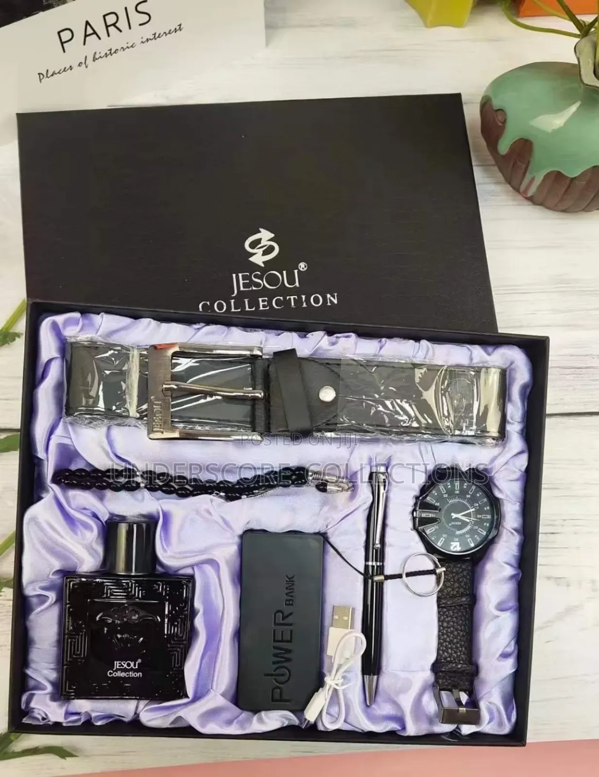 Hot Fashion Jesou Men's Gift Set Exquisite Packaged 
Watch .