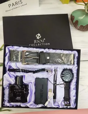 Hot Fashion Jesou Men's Gift Set Exquisite Packaged 
Watch .