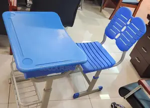 Kids Furniture:Modern Plastic Blue Kids Desk and Chair Set