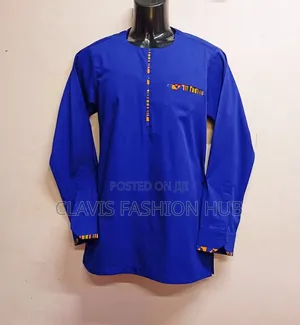 Royal Blue African Shirt