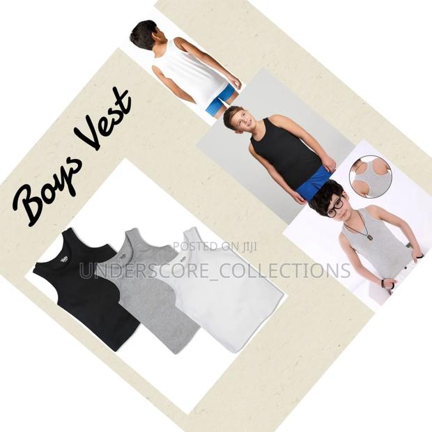 *3 Set Boys Quality Vest *Material:* Cotton 3yrs to 13yrs.