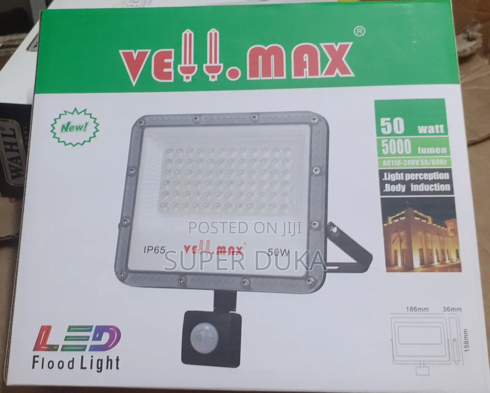 50w Vellmax Ac Led Electric Floodlight.Motion Sensor Light