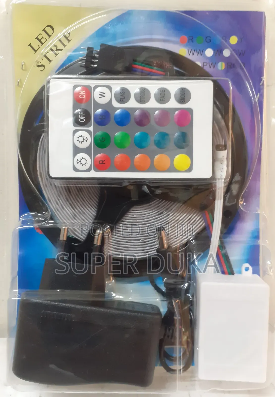 Snake Light.5M 7 Colour Remote LED RGB Strip Light Set.