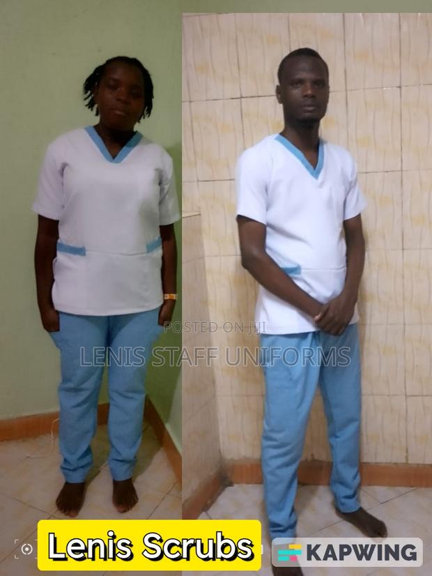 Sky Blue Nurses Scrubs - main view