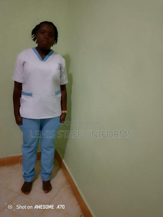 Sky Blue Nurses Scrubs - thumbnail 3