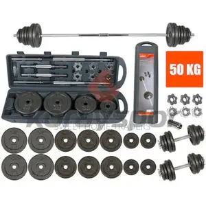 *50kg/York Barbell and Dumbbell Set