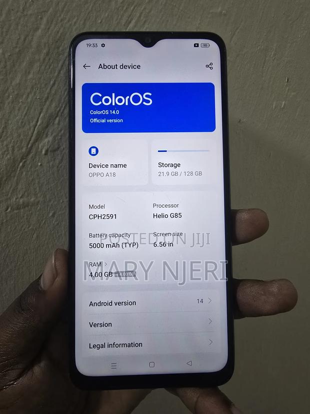 Oppo A18 128 GB Black - thumbnail 3