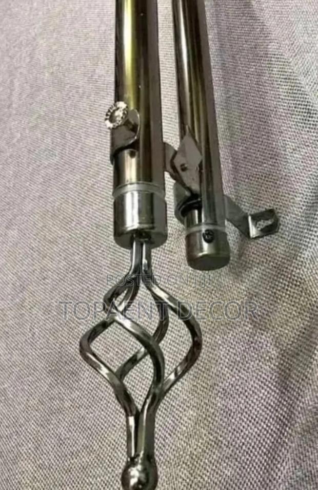Adjustable Curtain Rod, Brackets , Flower and Cups