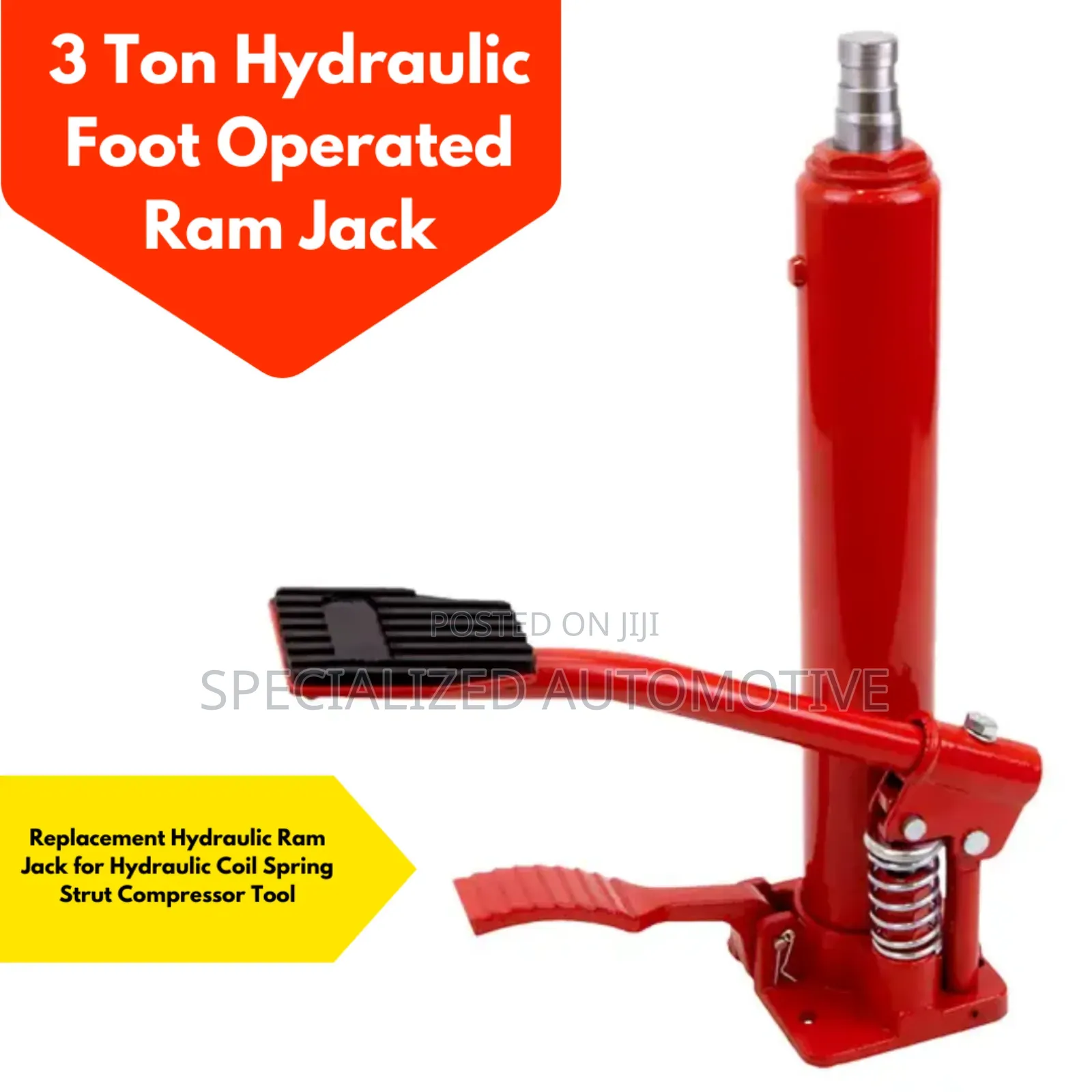 3 Ton Hydraulic Foot Operated Ram Jack