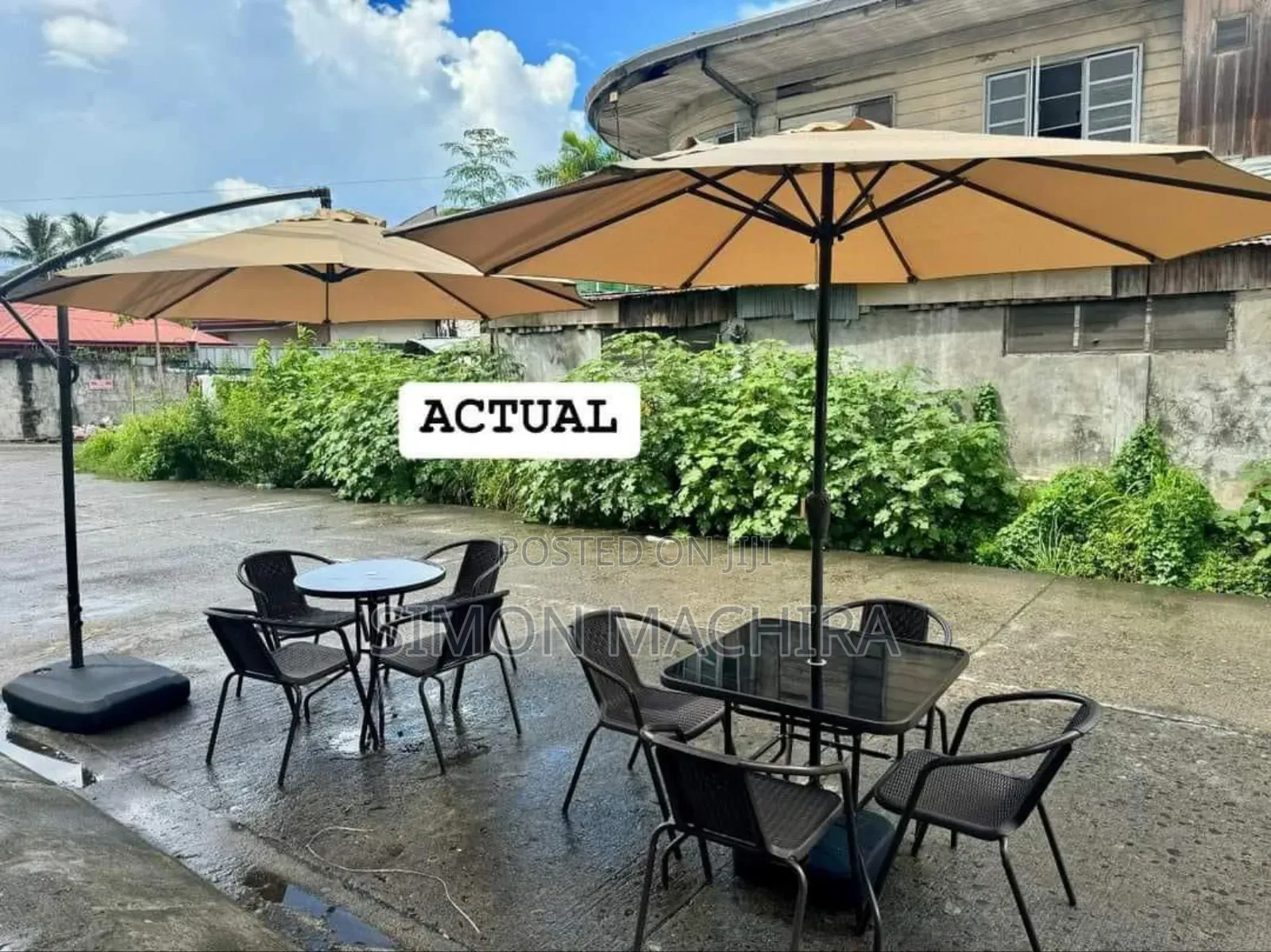 2.7M Parasol Replaceable Cloth Garden Umbrella