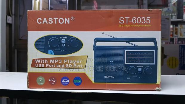 Caston 6035 Rechargeable Radio Fm Usb Port