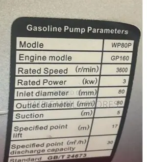 Honda WP80P 3 Inch