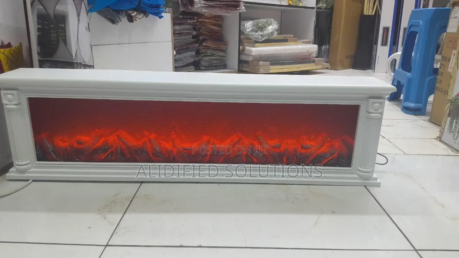 Fireplace 100cm Long < >Electric Fireplace 1m