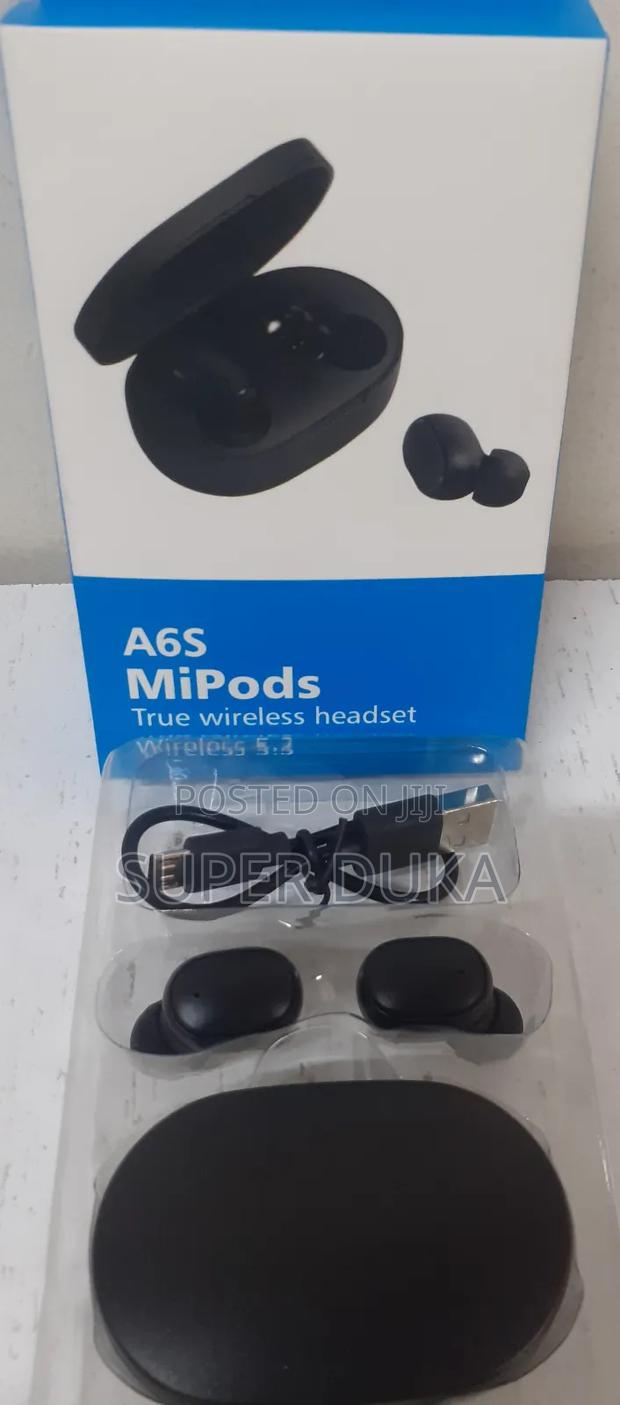 Mipods Bluetooth.True Wireless A6S Headset.Big Bass Stereo
