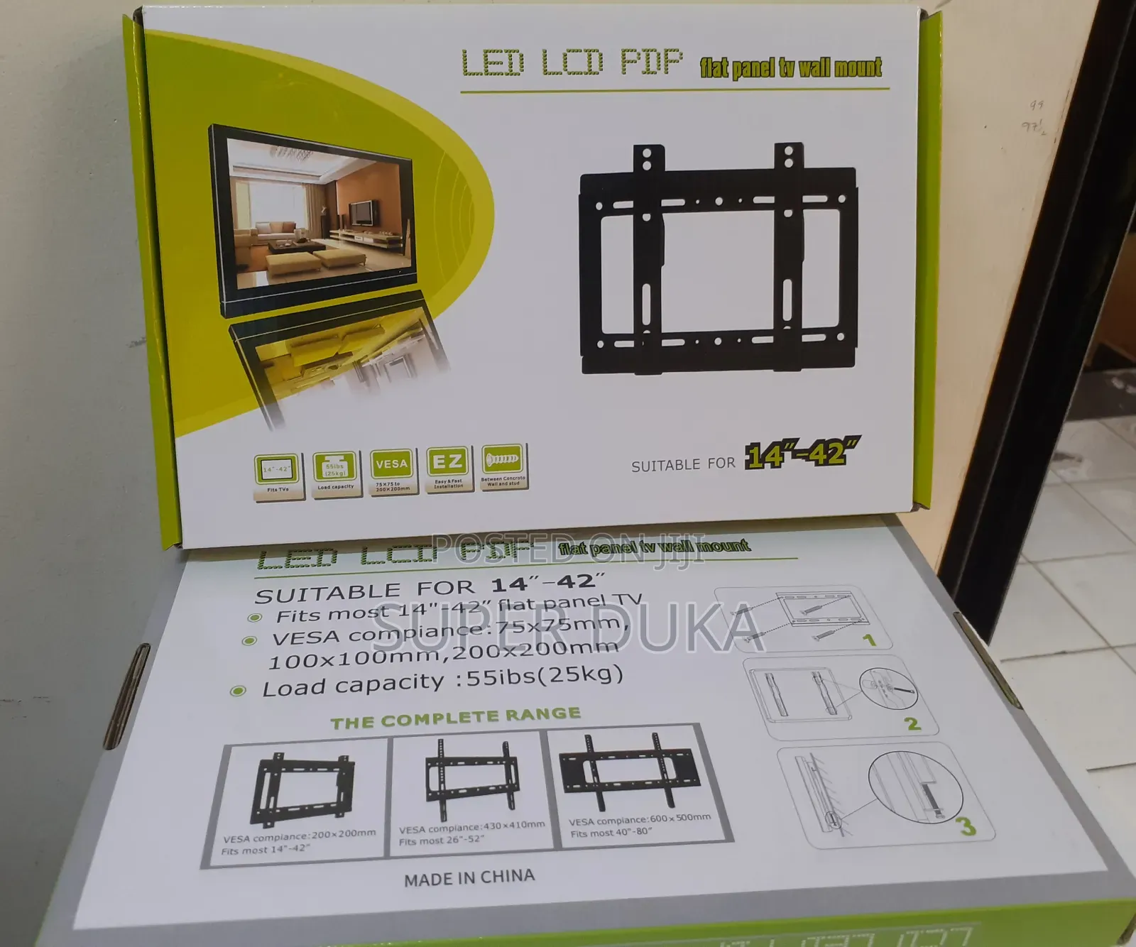 14- 42 Inch Flat Panel TV Wall Bracket.25 KG Mount.
